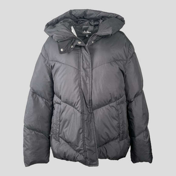 Sam Edelman Jackets & Blazers - Sam Edelman Womens Puffer Jacket Black Full Zip Snap Insulated Plus XXL New